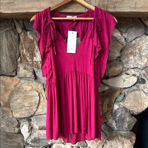 see U soon Flutter Sleeve Mini Sundress for Cocktail Nights Size Small